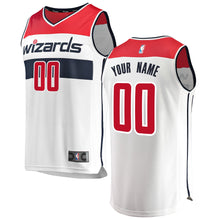 Load image into Gallery viewer, 00 - Men's Fanatics Branded White Washington Wizards Fast Break Custom Replica Jersey - Association Edition - White