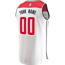 Load image into Gallery viewer, 00 - Men's Fanatics Branded White Washington Wizards Fast Break Custom Replica Jersey - Association Edition - White