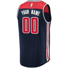 Load image into Gallery viewer, 00 - Men's Fanatics Branded Navy Washington Wizards Fast Break Custom Replica Jersey - Statement Edition- Navy