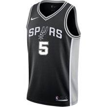 Load image into Gallery viewer, 5 - Murray San Antonio Spurs Men's Nike Custom Personalized Icon Swingman Jersey - Black