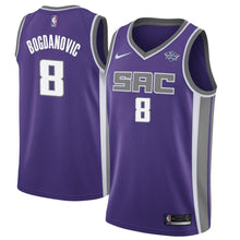 Load image into Gallery viewer, 8 - Men's Nike Bogdan Bogdanovic Purple Sacramento Kings Swingman Sponsor Patch Jersey - Icon Edition