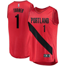 Load image into Gallery viewer, 1 - Evan Turner Portland Trail Blazers Fast Break Player Jersey - Statement Edition - Red