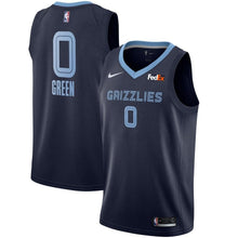 Load image into Gallery viewer, 0 - Men's Nike JaMychal Green Memphis Grizzlies Swingman Sponsor Patch Jersey – Icon Edition - Navy