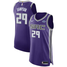 Load image into Gallery viewer, 29 - Men's Nike JaKarr Sampson Purple Sacramento Kings Authentic Sponsor Patch Jersey – Icon Edition