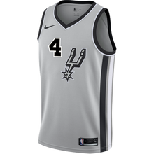 Load image into Gallery viewer, 4 - White San Antonio Spurs Men's Nike 2018-19 Statement Edition Swingman Personalized Jersey  - Grey