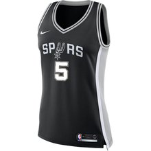 Load image into Gallery viewer, 5 - Murray San Antonio Spurs Women's Nike Custom Personalized Icon Swingman Jersey - Black