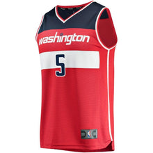 Load image into Gallery viewer, 05 - Men's Fanatics Branded Bobby Portis Red Washington Wizards Fast Break Replica Jersey – Icon Edition - Red