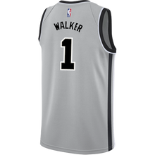 Load image into Gallery viewer, 1 - Walker San Antonio Spurs Men's Nike 2018-19 Statement Edition Swingman Personalized Jersey  - Grey