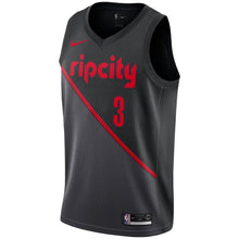 Load image into Gallery viewer, 3- C.J. McCollum Portland Trail Blazers City Edition Swingman Jersey - Black
