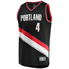 Load image into Gallery viewer, 4 - Maurice Harkless Black Portland Trail Blazers Fast Break Team Color Player Jersey - Icon Edition - Black