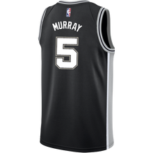 Load image into Gallery viewer, 5 - Murray San Antonio Spurs Men's Nike Custom Personalized Icon Swingman Jersey - Black