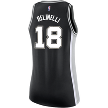 Load image into Gallery viewer, 18 - Belinelli San Antonio Spurs Women's Nike Custom Personalized Icon Swingman Jersey - Black
