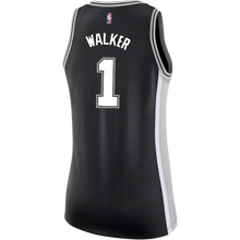 Load image into Gallery viewer, 1 - Walker San Antonio Spurs Women's Nike Custom Personalized Icon Swingman Jersey - Black