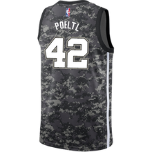 Load image into Gallery viewer, 42 - Poeltl San Antonio Spurs Men's Nike 2018-19 City Edition Swingman Personalized Jersey - Navy