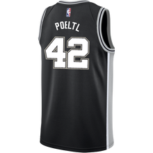 Load image into Gallery viewer, 42 - Poeltl San Antonio Spurs Men's Nike Custom Personalized Icon Swingman Jersey - Black