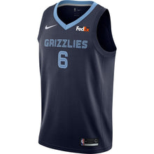 Load image into Gallery viewer, 6 - Men's Nike Mario Chalmers Memphis Grizzlies Swingman Sponsor Patch Jersey – Icon Edition - Navy