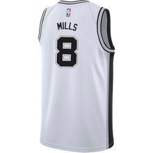 Load image into Gallery viewer, 8 - Mills San Antonio Spurs Men's Nike Custom Personalized Icon Swingman Jersey - White
