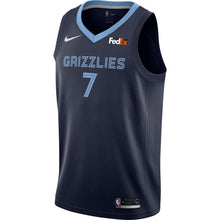 Load image into Gallery viewer, 7 - Men's Nike Wayne Selden Memphis Grizzlies Swingman Sponsor Patch Jersey – Icon Edition - Navy