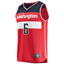 Load image into Gallery viewer, 06 - Men's Fanatics Branded Troy Brown Red Washington Wizards 2018 NBA Draft First Round Pick Fast Break Replica Jersey – Icon Edition - Red