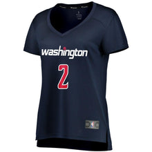 Load image into Gallery viewer, 02 - Women's Fanatics Branded John Wall Navy Washington Wizards Fast Break Replica Statement Edition Jersey - Navy