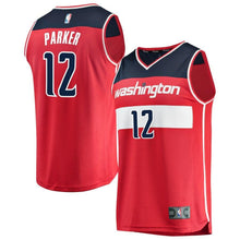 Load image into Gallery viewer, 12 - Men's Fanatics Branded Jabari Parker Red Washington Wizards Fast Break Replica Jersey – Icon Edition - Red
