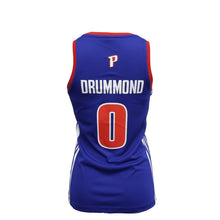 Load image into Gallery viewer, 0 - Detroit Pistons Adidas Women's Drummond Jersey - Blue
