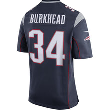 Load image into Gallery viewer, Nike Rex Burkhead #34 Game Jersey-Navy