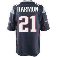 Load image into Gallery viewer, Nike Duron Harmon #21 Game Jersey-Navy