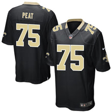 Load image into Gallery viewer, Men' Nike Andrus Peat Black New Orleans Saints Game Jersey