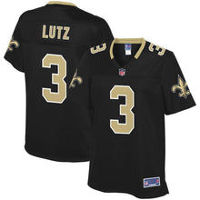 Load image into Gallery viewer, Women' NFL Pro Line Wil Lutz Black New Orleans Saints Team Color Player Jersey