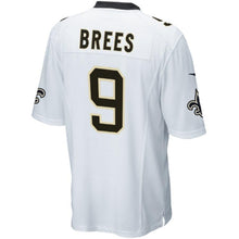 Load image into Gallery viewer, Youth New Orleans Saints Drew Brees Nike Black Team Color Game Jersey