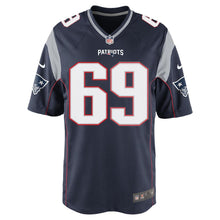 Load image into Gallery viewer, Nike Shaq Mason #69 Game Jersey-Navy