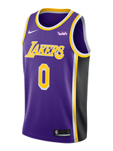 Load image into Gallery viewer, 0 - Los Angeles Lakers Kyle Kuzma 2018-19 Statement Edition Swingman Jersey - Purple