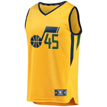 Load image into Gallery viewer, 45 - FastBreak Statement Replica Jersey - MensApparelJerseys - Utah Jazz - Mitchell Donovan - Gold