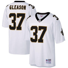 Load image into Gallery viewer, Men' Mitchell &amp; Ness Steve Gleason White New Orleans Saints Replica Retired Player Jersey