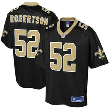 Load image into Gallery viewer, Men' NFL Pro Line Craig Robertson Black New Orleans Saints Player Jersey