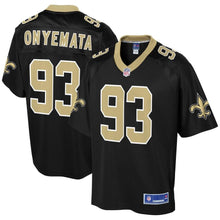 Load image into Gallery viewer, Men' NFL Pro Line David Onyemata Black New Orleans Saints Player Jersey