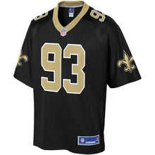 Load image into Gallery viewer, Men' NFL Pro Line David Onyemata Black New Orleans Saints Player Jersey