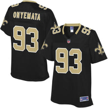 Load image into Gallery viewer, Women' NFL Pro Line David Onyemata Black New Orleans Saints Player Jersey