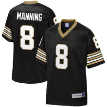 Load image into Gallery viewer, Men' NFL Pro Line Archie Manning Black New Orleans Saints Retired Player Replica Jersey