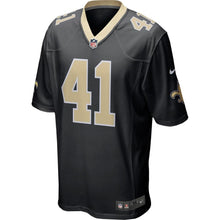 Load image into Gallery viewer, Men' Nike Alvin Kamara Black New Orleans Saints Game Jersey
