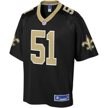 Load image into Gallery viewer, Men' NFL Pro Line Manti Te'o Black New Orleans Saints Team Color Player Jersey