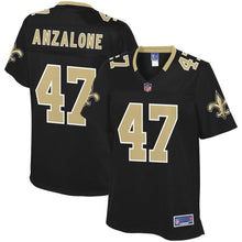 Load image into Gallery viewer, Women' NFL Pro Line Alex Anzalone Black New Orleans Saints Team Color Player Jersey
