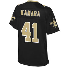 Load image into Gallery viewer, Women' NFL Pro Line Alvin Kamara Black New Orleans Saints Team Color Player Jersey