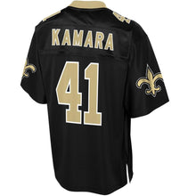Load image into Gallery viewer, Men' NFL Pro Line Alvin Kamara Black New Orleans Saints Big &amp; Tall Player Jersey