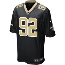 Load image into Gallery viewer, Men' Nike Marcus Davenport Black New Orleans Saints Game Jersey