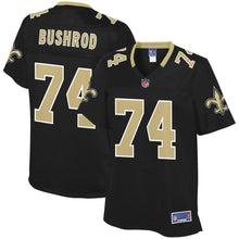 Load image into Gallery viewer, Women' NFL Pro Line Jermon Bushrod Black New Orleans Saints Player Jersey