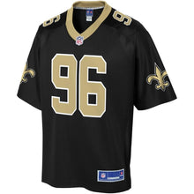 Load image into Gallery viewer, Men' NFL Pro Line Woodrow Hamilton Black New Orleans Saints Player Jersey