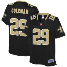 Load image into Gallery viewer, Women' NFL Pro Line Kurt Coleman Black New Orleans Saints Player Jersey