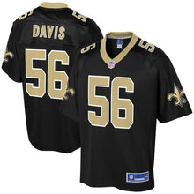 Load image into Gallery viewer, Men' NFL Pro Line Demario Davis Black New Orleans Saints Player Jersey